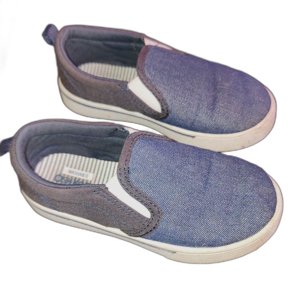 Little boys Blue Oshkosh slip on shoes‎ size 11